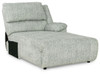 Mcclelland Gray 3-Piece Reclining Sectional With Raf Press Back Chaise