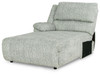 Mcclelland Gray 3-Piece Reclining Sectional With Laf Press Back Chaise