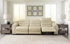 Center Line Cream 3-Piece Power Reclining Sectional