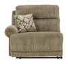 Lubec Taupe 3-Piece Reclining Loveseat With Console
