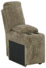 Lubec Taupe 3-Piece Reclining Loveseat With Console