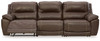 Dunleith Chocolate 3-Piece Power Reclining Sofa