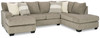 Creswell Stone Right Arm Facing Corner Chaise 2 Pc Sectional