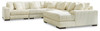 Lindyn Ivory Right Arm Facing Corner Chaise 5 Pc Sectional