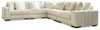 Lindyn Ivory Corner Chairs 5 Pc Sectional