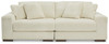 Lindyn Ivory Sectional Sofa 2 Pc