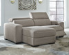 Mabton Gray Left Arm Facing Power Reclining Back Chaise 2 Pc Sectional