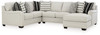 Huntsworth Dove Gray 4-Piece Sectional With Raf Corner Chaise