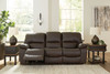 Leesworth Dark Brown Power Reclining Sofa