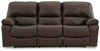 Leesworth Dark Brown Power Reclining Sofa