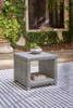 Naples Beach Light Gray Square End Table