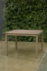 Aria Plains Brown Square Dining Table W/Umb Opt