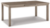 Beach Front Beige Rect Dining Room Ext Table