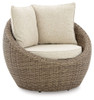 Danson Beige Swivel Lounge W/Cushion (Set of 2)