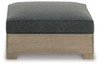 Citrine Park Brown Ottoman With Cushion