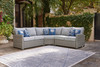 Naples Beach Light Gray 3 Pc. Sectional Lounge