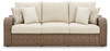 Sandy Bloom Beige Sofa With Cushion