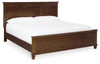 Danabrin Brown King Panel Bed