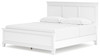 Fortman White King Panel Bed