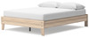 Battelle Tan Queen Platform Bed