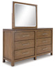 Cabalynn Light Brown Dresser And Mirror