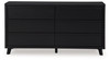 Danziar Black Six Drawer Dresser