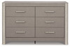 Surancha Gray Six Drawer Dresser