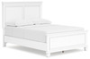 Fortman White Full Panel Bed