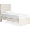 Stelsie White Twin Panel Bed