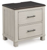 Darborn Gray / Brown Two Drawer Night Stand