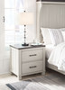 Darborn Gray / Brown Two Drawer Night Stand