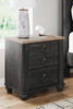 Nanforth Two-tone Two Drawer Night Stand