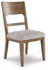 Cabalynn Oatmeal / Light Brown Dining Uph Side Chair