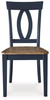 Landocken Brown / Blue Dining Room Side Chair