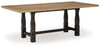 Charterton Two-tone Brown Rectangular Dining Room Table