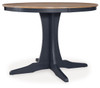 Landocken Brown / Blue Round Dining Room Table