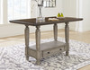 Lodenbay Antique Gray Rectangular Dining Room Counter Table