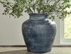 Meadie Distressed Blue Vase 12.5"