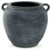 Meadie Distressed Blue Vase 9"