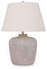 Danry Distressed Cream Metal Table Lamp