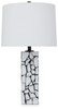 Macaria White / Black Marble Table Lamp