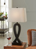 Markellton Black Poly Table Lamp (Set of 2)