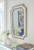 Howston Antique White Accent Mirror