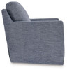 Nenana Next-gen Nuvella Denim Swivel Glider Accent Chair