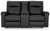 Axtellton Carbon Dbl Power Reclining Loveseat With Console