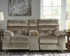 Brassville Graystone Dbl Rec Loveseat W/Console