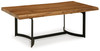 Fortmaine Brown / Black Rectangular Cocktail Table