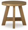 Brinstead Light Brown Oval End Table