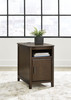 Devonsted Dark Brown Chair Side End Table