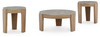 Guystone Light Brown Occasional Table Set (Set of 3)